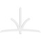 Ekena Millwork Davenport Architectural Grade PVC Gable Bracket, 84"W x 52 1/2"H x 2"D x 4"F, 15/12 Pitch GBP084X53X0204DAV00 - alternate 2